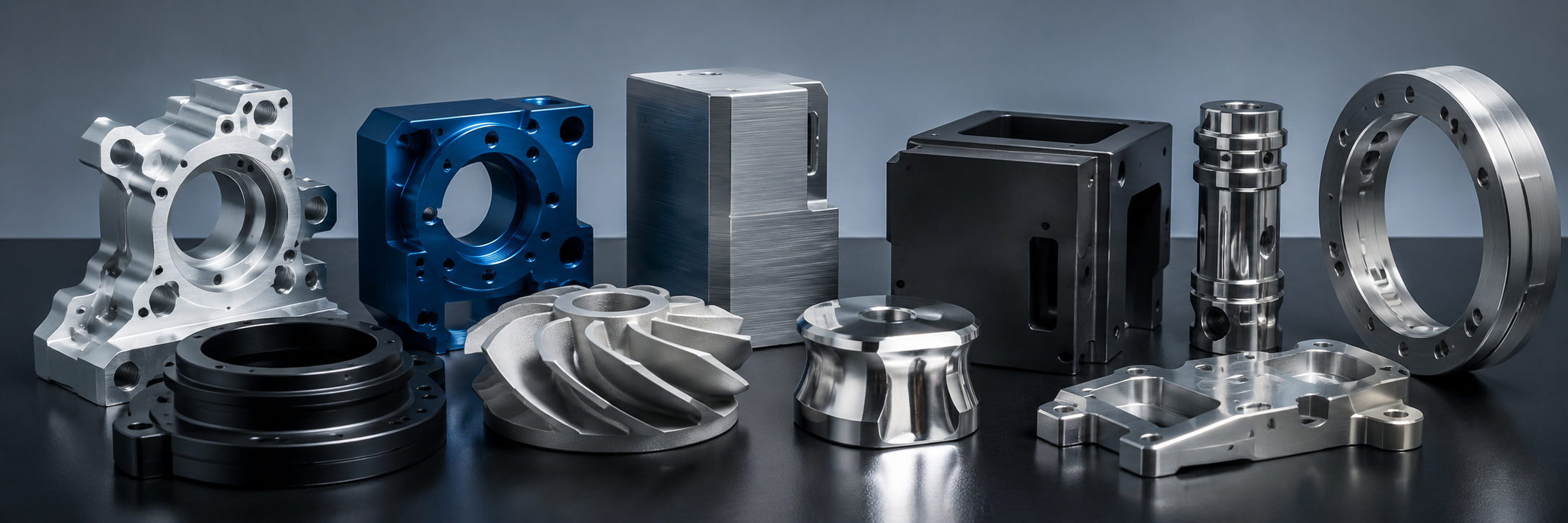 Surface finished CNC machined parts with anodizing polishing brushing and coating examples