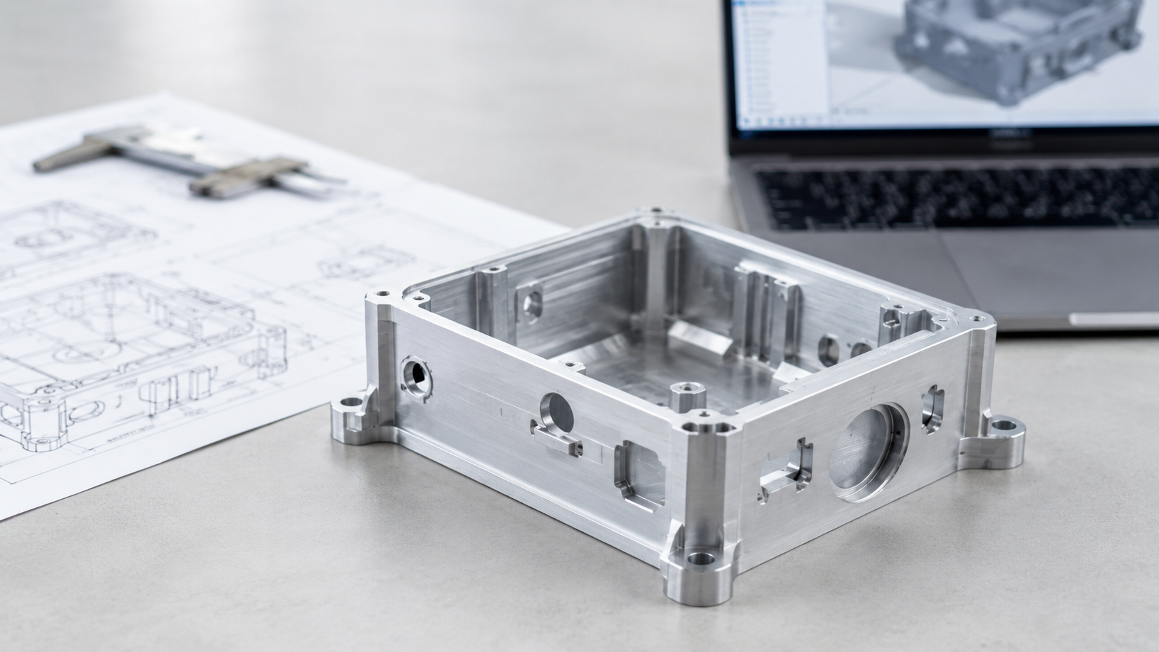 CNC machined prototype for concept validation