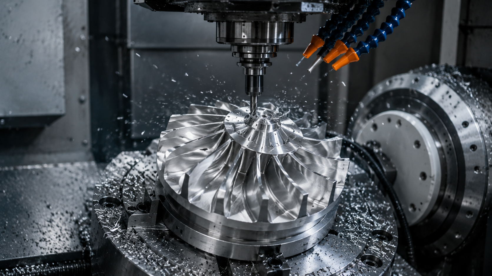 CNC machining process for thin-wall aluminum impeller