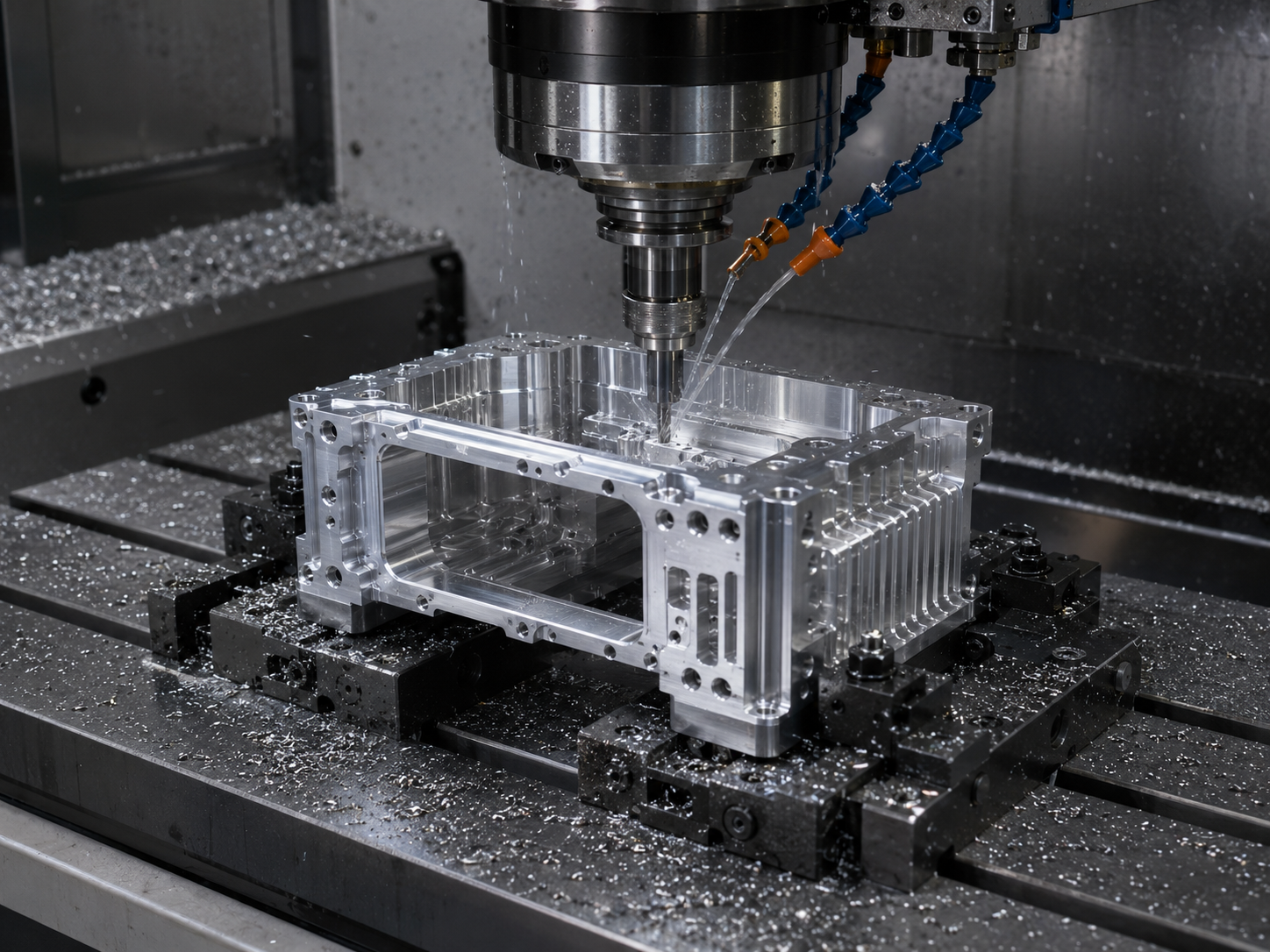 CNC machining process for aluminum prototype enclosure