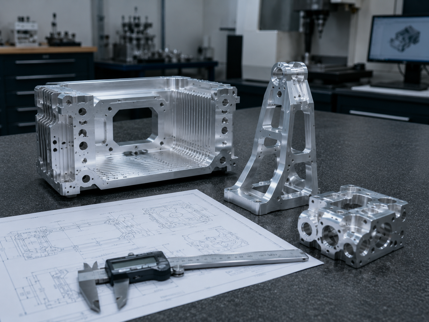 Inspection review for CNC machined aluminum prototype enclosure