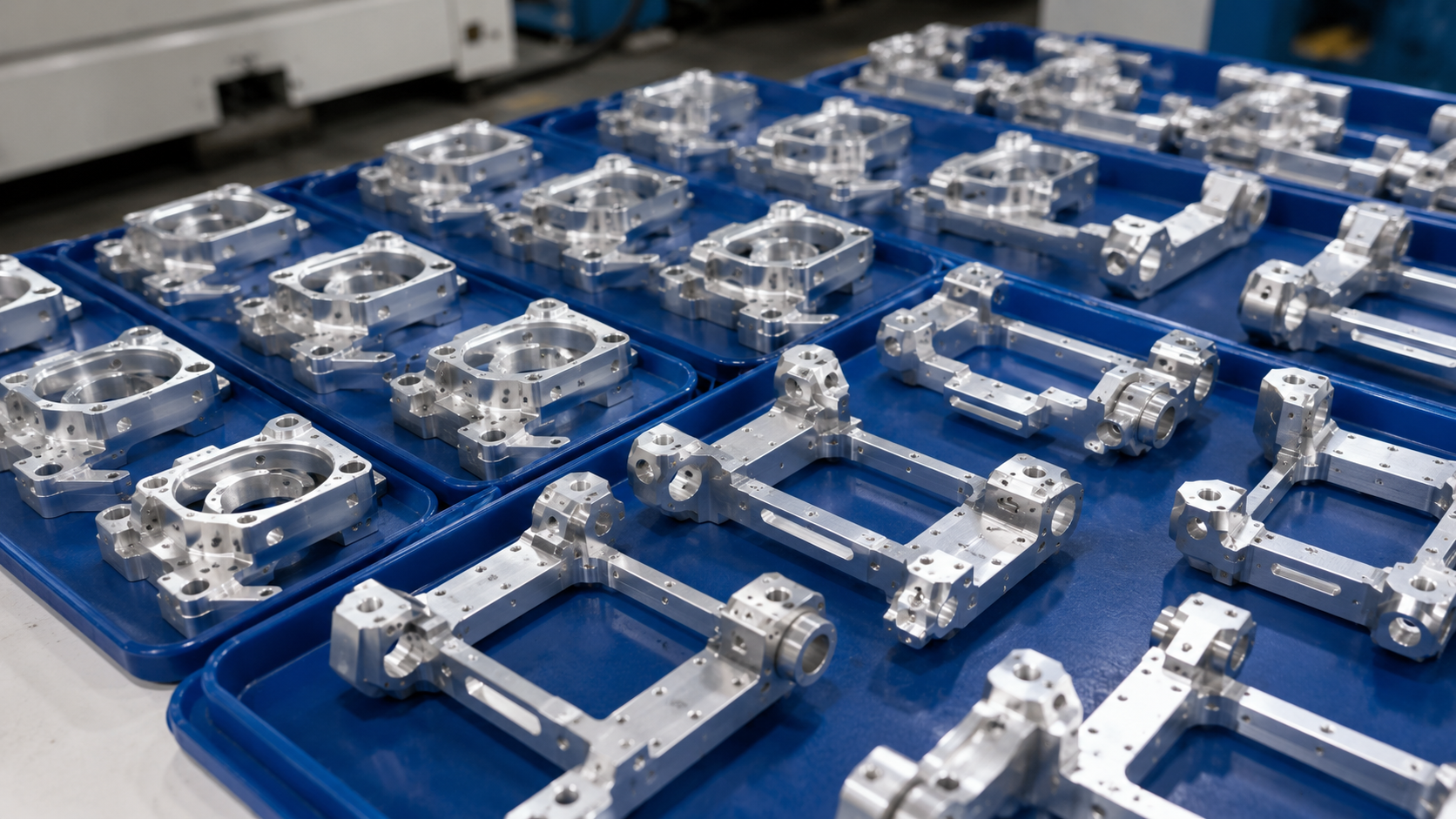 Batch CNC machined drone gimbal aluminum parts